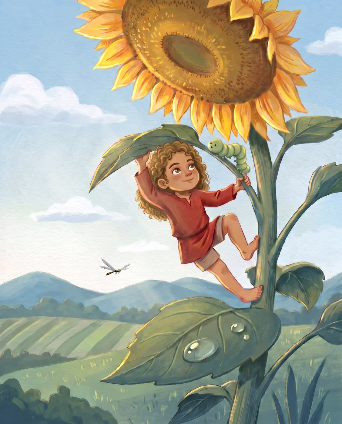 Anna as the star of The Sunflower Tree